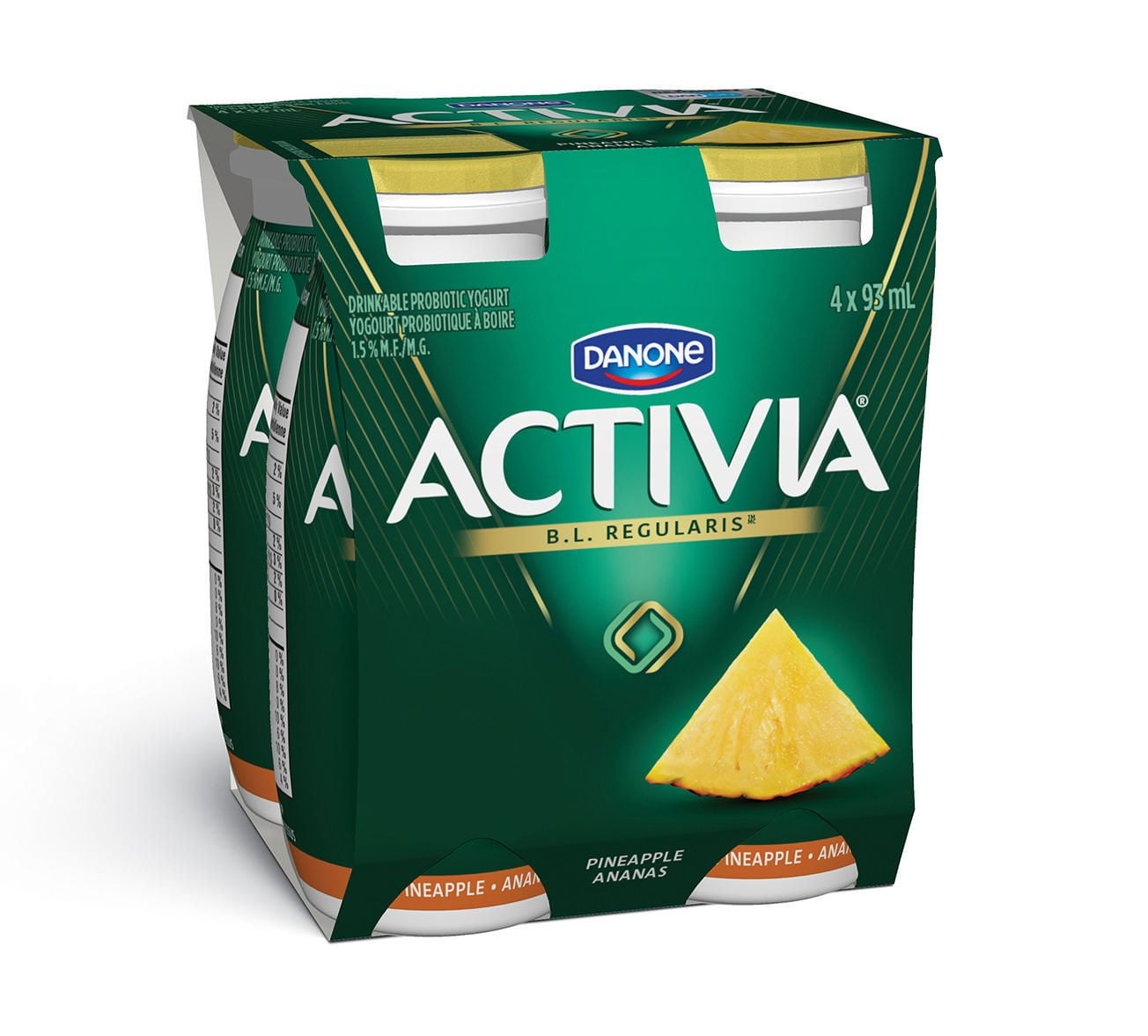 Activia Pineapple Drinkable Probiotic Yogurt Walmart Canada